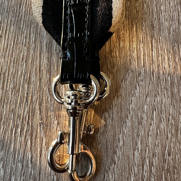 Kurt Geiger Black Croc-Pattern Shoulder Bag - Picture 13 of 15